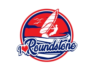 Roundstone Windsurfing logo design by MarkindDesign