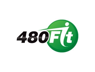 480Fit logo design by sanworks
