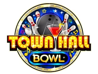 Town Hall Bowl  logo design by Aelius