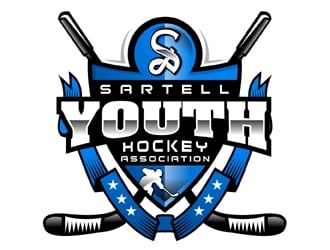 Sartell Youth Hockey Association logo design by MAXR