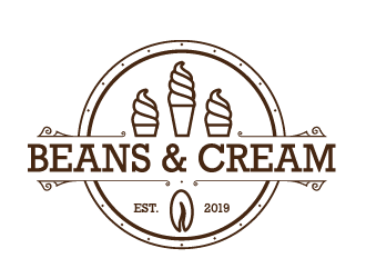 Beans & Cream logo design by Ultimatum