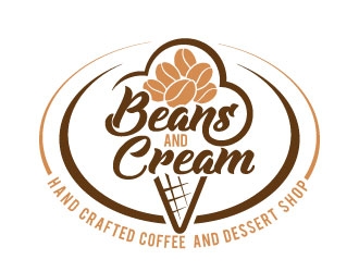 Beans & Cream logo design by invento
