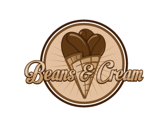 Beans & Cream logo design by fastsev