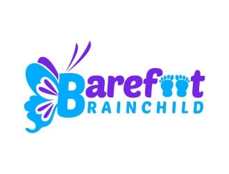 Barefoot Brainchild logo design by Suvendu