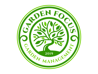 GardenFocus GardenManagement  logo design by jm77788