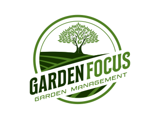 GardenFocus GardenManagement  logo design by nandoxraf