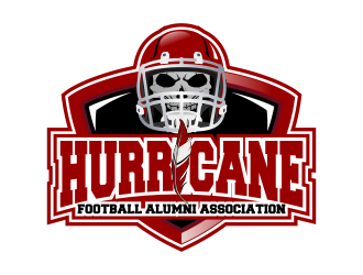 Hurricane Football Alumni Association  logo design by Kruger