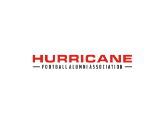 Hurricane Football Alumni Association  logo design by bricton