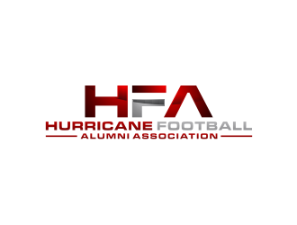 Hurricane Football Alumni Association  logo design by bricton