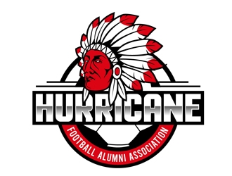 Hurricane Football Alumni Association  logo design by DreamLogoDesign