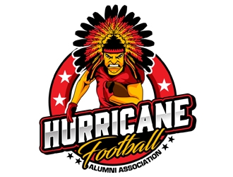 Hurricane Football Alumni Association  logo design by DreamLogoDesign