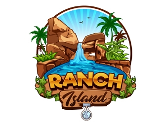 Ranch Island logo design by DreamLogoDesign