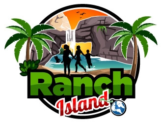 Ranch Island logo design by Suvendu