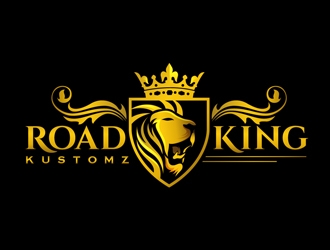 Road King Kustomz logo design by DreamLogoDesign