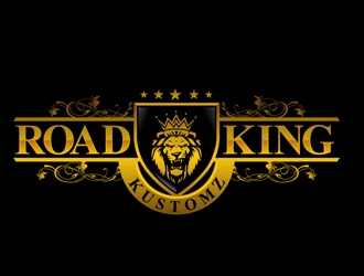 Road King Kustomz logo design by DreamLogoDesign