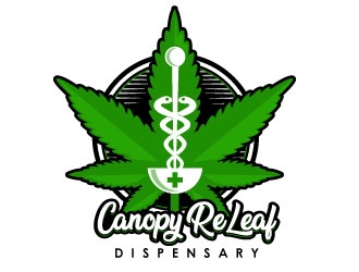 Canopy ReLeaf Dispensary logo design by Suvendu