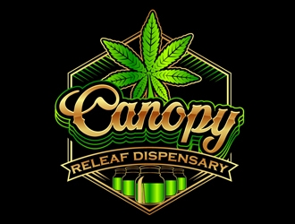 Canopy ReLeaf Dispensary logo design by DreamLogoDesign