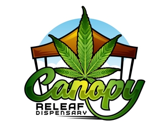 Canopy ReLeaf Dispensary logo design by DreamLogoDesign