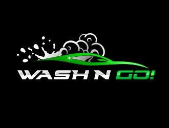 WASH N GO! logo design by YONK
