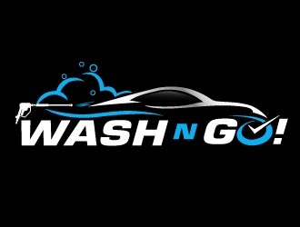 WASH N GO! logo design by Vincent Leoncito