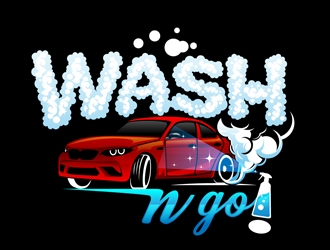 WASH N GO! logo design by DreamLogoDesign
