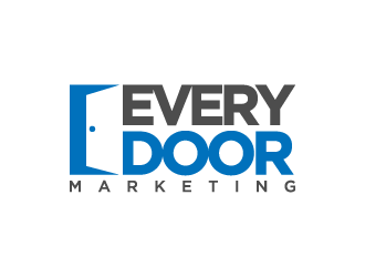 Every Door Marketing logo design by denfransko