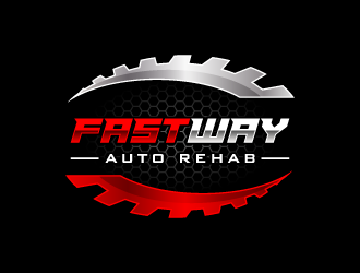 Fastway Auto Rehab logo design by pencilhand