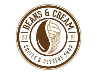 Beans & Cream logo design by jaize
