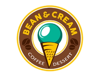Beans & Cream logo design by ingepro
