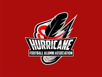 Hurricane Football Alumni Association  logo design by Republik