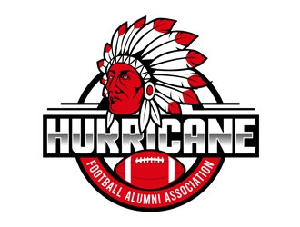 Hurricane Football Alumni Association  logo design by DreamLogoDesign