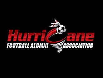 Hurricane Football Alumni Association  logo design by invento