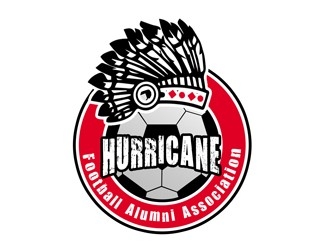 Hurricane Football Alumni Association  logo design by bougalla005