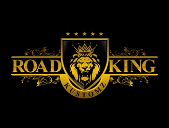 Road King Kustomz logo design by DreamLogoDesign
