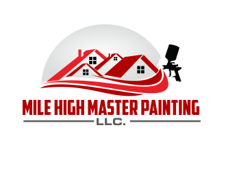 Mile High Master Painting LLC.  logo design by sikas