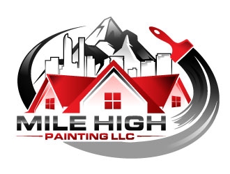 Mile High Master Painting LLC.  logo design by Suvendu