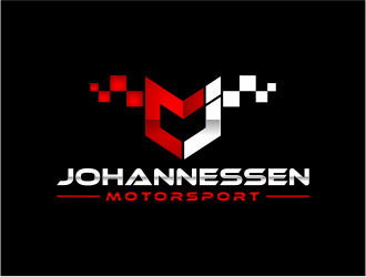 JOHANNESSEN Motorsport logo design by mutafailan