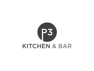 P3 Kitchen & Bar logo design by bricton