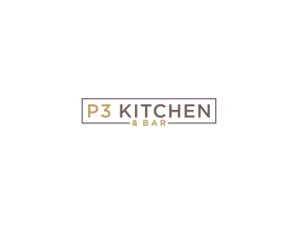 P3 Kitchen & Bar logo design by bricton