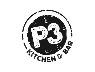 P3 Kitchen & Bar logo design by GemahRipah