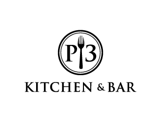 P3 Kitchen & Bar logo design by abss