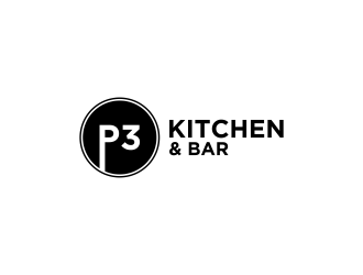 P3 Kitchen & Bar logo design by RIANW