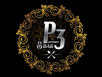 P3 Kitchen & Bar logo design by DreamLogoDesign