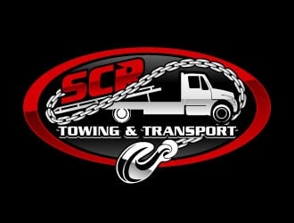 SCR Towing & Transport logo design by uttam