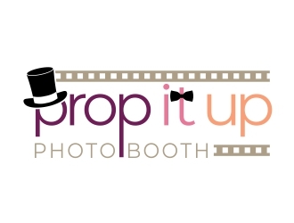 Prop It Up Photo Booth logo design by dibyo