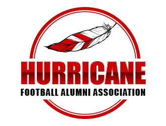 Hurricane Football Alumni Association  logo design by BeDesign