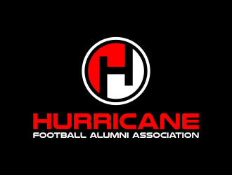 Hurricane Football Alumni Association  logo design by ubai popi