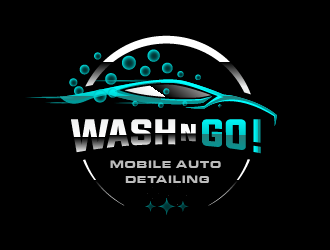 WASH N GO! logo design by SOLARFLARE