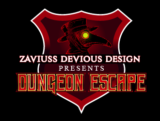 Zaviuss Devious Design Presents: Dungeon Escape logo design by axel182