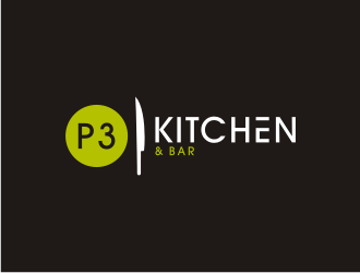 P3 Kitchen & Bar logo design by bricton